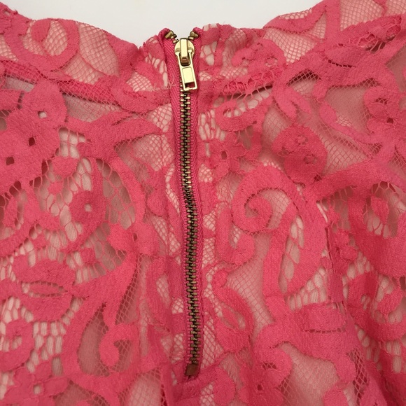 H&M HIGH WAISTED SKATER FLARED LACE MINISKIRT - Picture 5 of 7